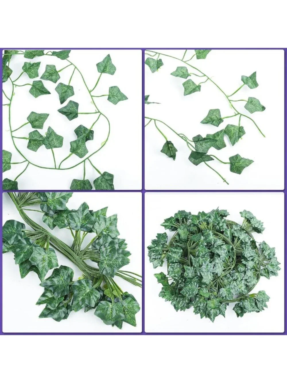 60 Pack Artificial Ivy Garland Vines - 420 Feet Fake Leaves for Home & Party